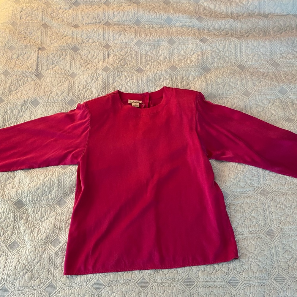 Garfinckel’s vintage silk blouse